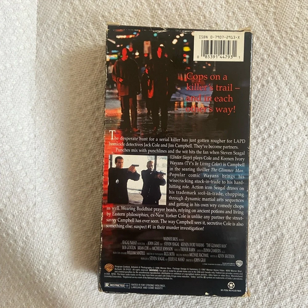 VHS Tape of The Glimmer Man
